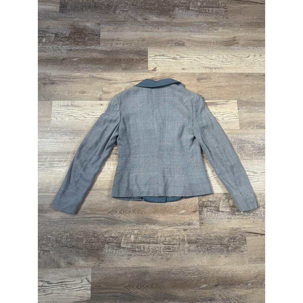 Vintage 90s Y2K Prada Silk Blazer Quiet Luxury Office Siren Workwear Slub Small - Picture 3 of 9